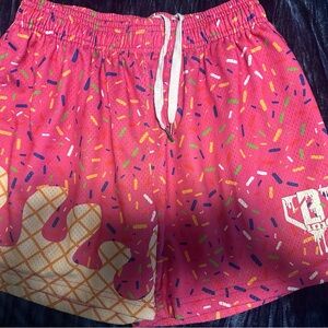 Baseball 101 Colorful Sprinkle Patterned Shorts